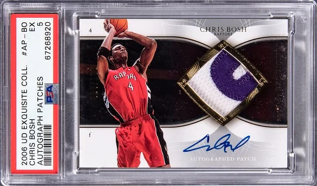 2006-07 Upper Deck Exquisite Collection Chris Bosh Autograph Patches #AP-BO card image