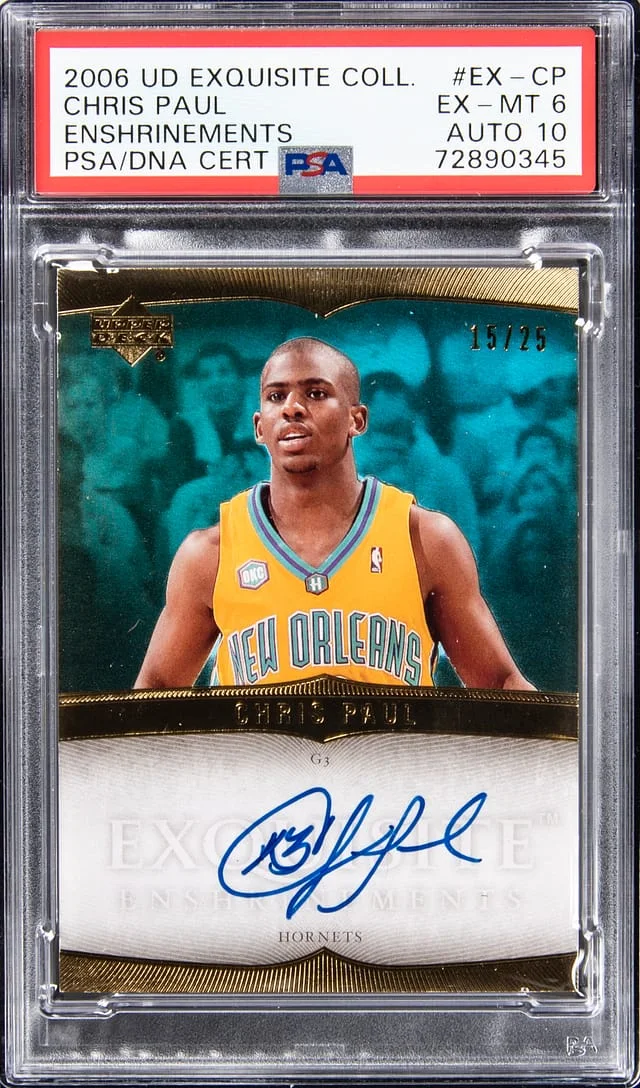 2006-07 Upper Deck Exquisite Collection Chris Paul Enshrinements #EX-CP card image