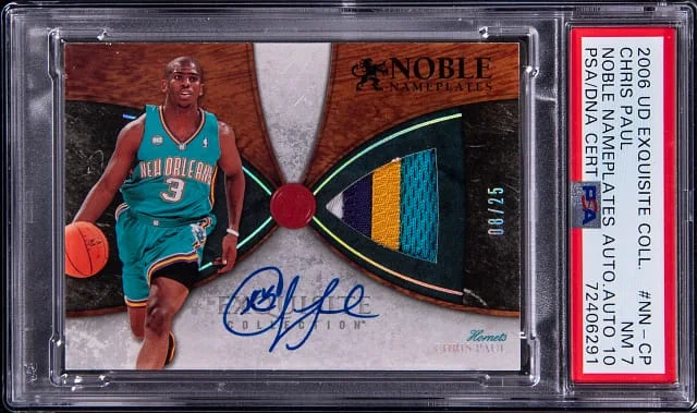 2006-07 Upper Deck Exquisite Collection Chris Paul Noble Nameplates Autograph #NN-CP card image