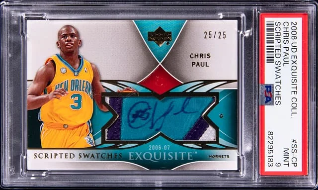 2006-07 Upper Deck Exquisite Collection Chris Paul Scripted Swatches #SS-CP card image
