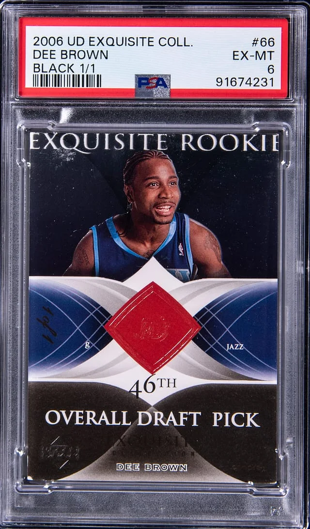 2006-07 Upper Deck Exquisite Collection Dee Brown Black #66 card image