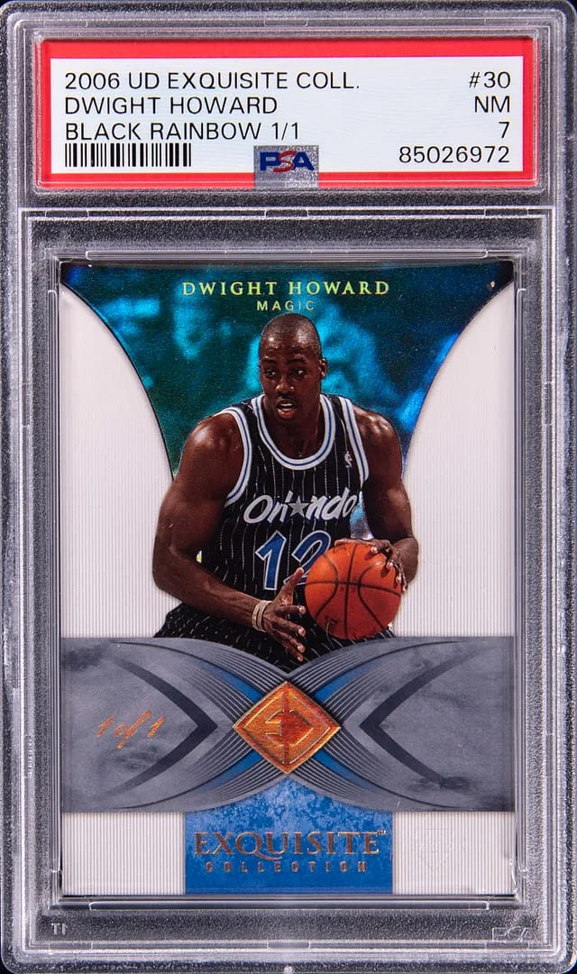 2006-07 Upper Deck Exquisite Collection Dwight Howard Black Rainbow #30 card image