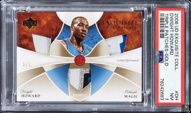 2006-07 Upper Deck Exquisite Collection Dwight Howard Triple Patches Gold #ETP-DH card image
