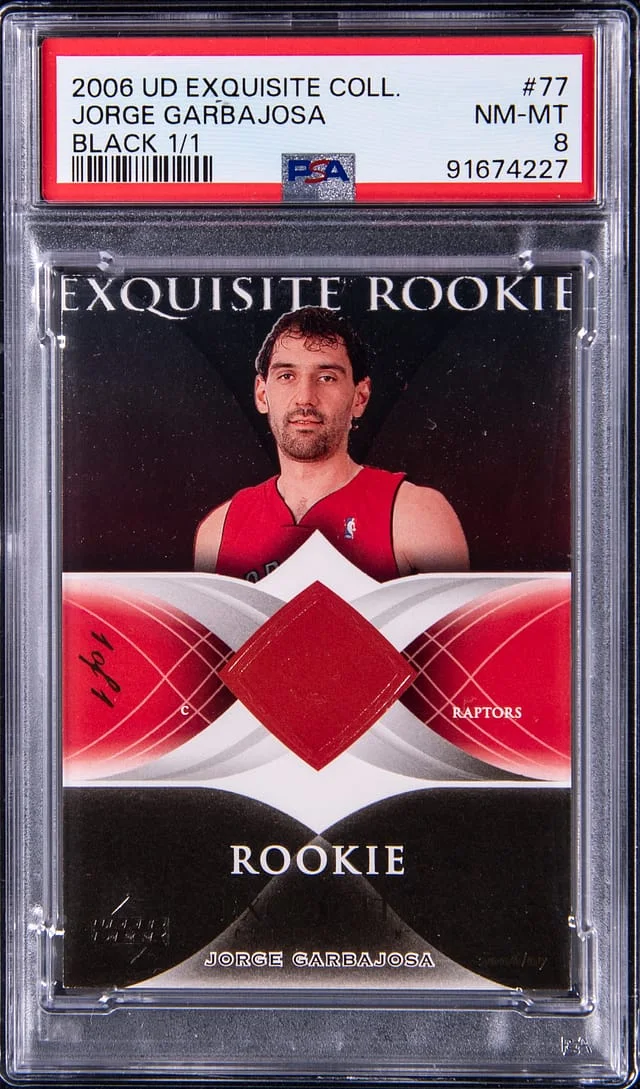 2006-07 Upper Deck Exquisite Collection Jorge Garbajosa Black #77 card image