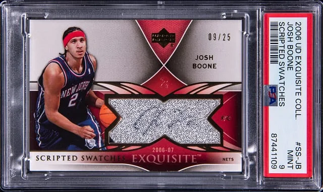 2006-07 Upper Deck Exquisite Collection Josh Boone Scripted Swatches #SS-JB card image