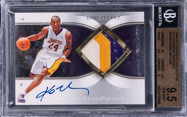 2006-07 Upper Deck Exquisite Collection Kobe Bryant Autograph Patches #AP-KB card image