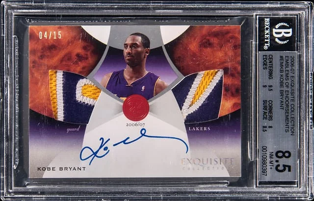 2006-07 Upper Deck Exquisite Collection Kobe Bryant Emblems of Endorsements #EM-KB card image