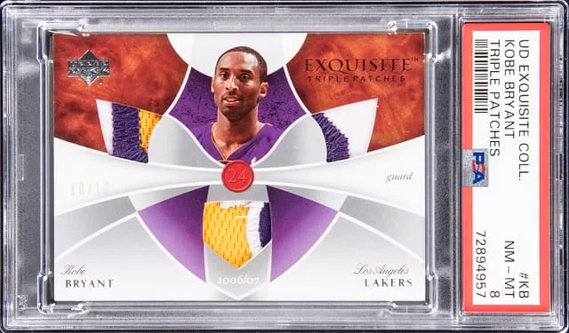 2006-07 Upper Deck Exquisite Collection Kobe Bryant Triple Patches #ETP-KB card image