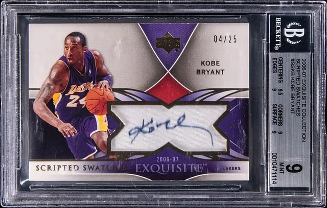 2006-07 Upper Deck Exquisite Collection Kobe Bryant Scripted Swatches #SS-KB card image