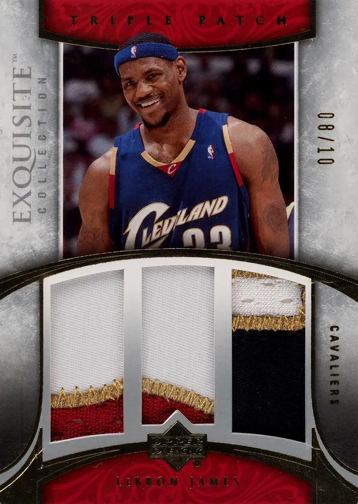 2006-07 Upper Deck Exquisite Collection Lebron James Triple Patches #E3P-LJ card image