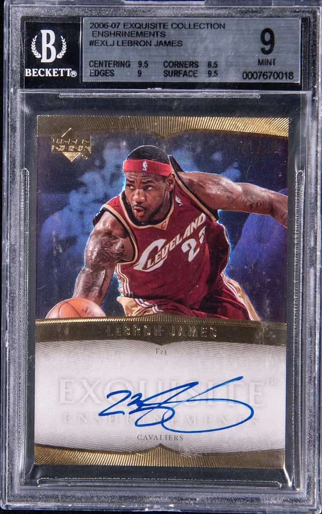2006-07 Upper Deck Exquisite Collection Lebron James Enshrinements #EX-LJ card image