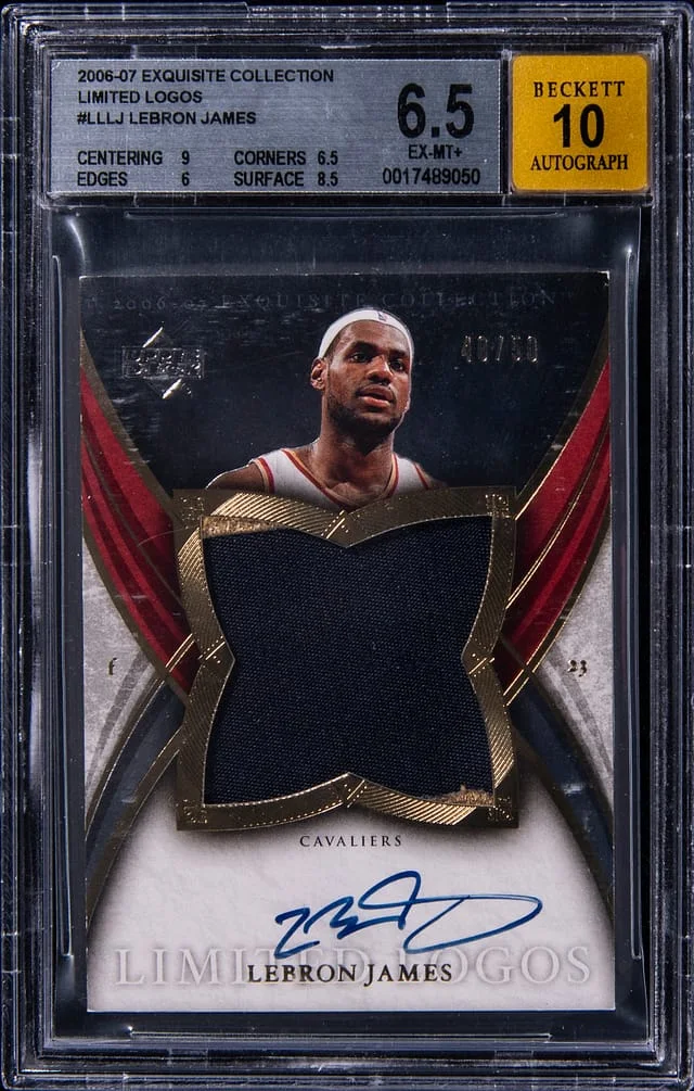 2006-07 Upper Deck Exquisite Collection LeBron James Limited Logos #LL-LJ card image