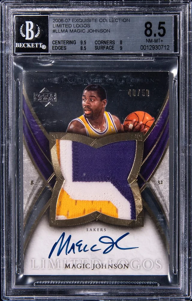 2006-07 Upper Deck Exquisite Collection Magic Johnson Limited Logos #LL-MA card image