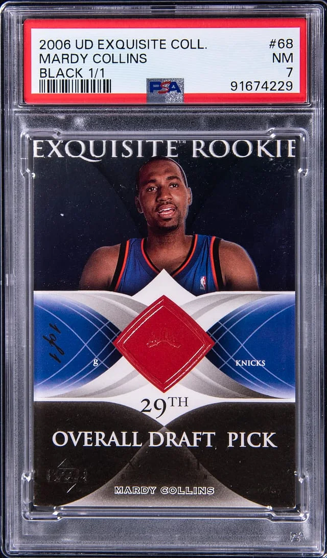 2006-07 Upper Deck Exquisite Collection Mardy Collins Black #68 card image