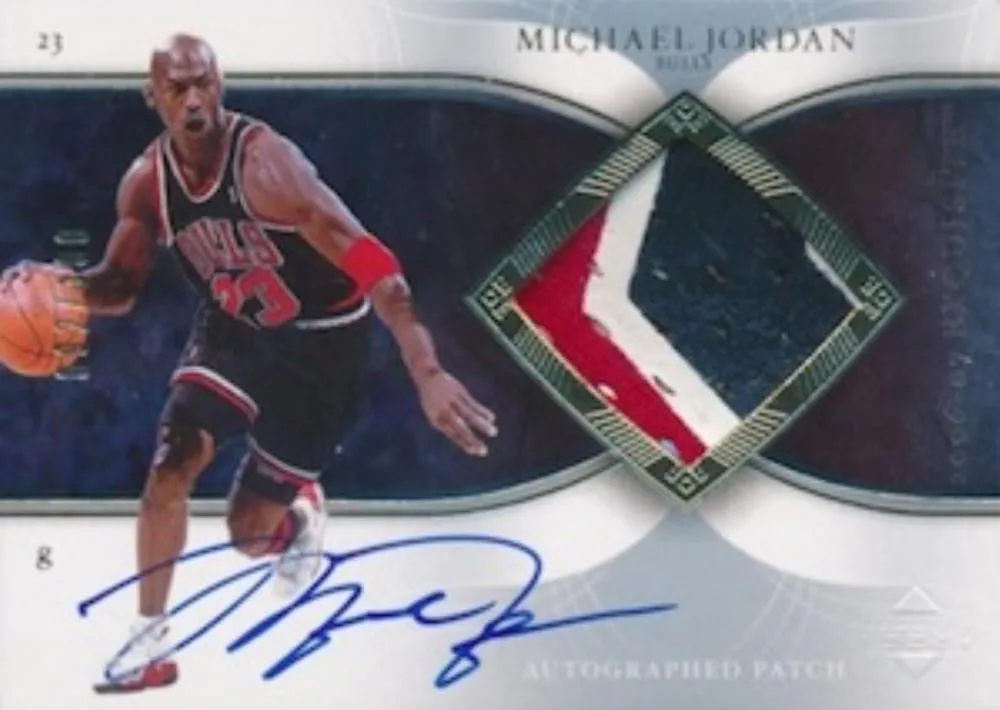 2006-07 Upper Deck Exquisite Collection Michael Jordan Autographed Patches #AP-MJ card image