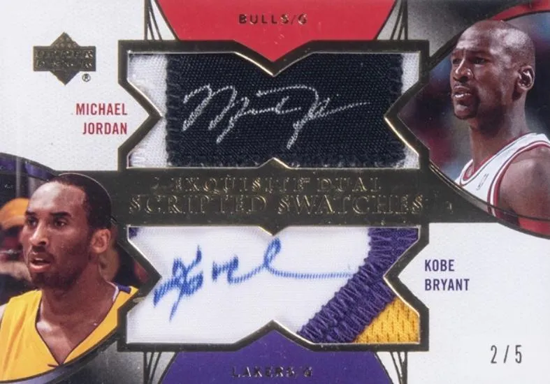 2006-07 Upper Deck Exquisite Collection Michael Jordan Scripted Swatches Dual #DSS-JB card image