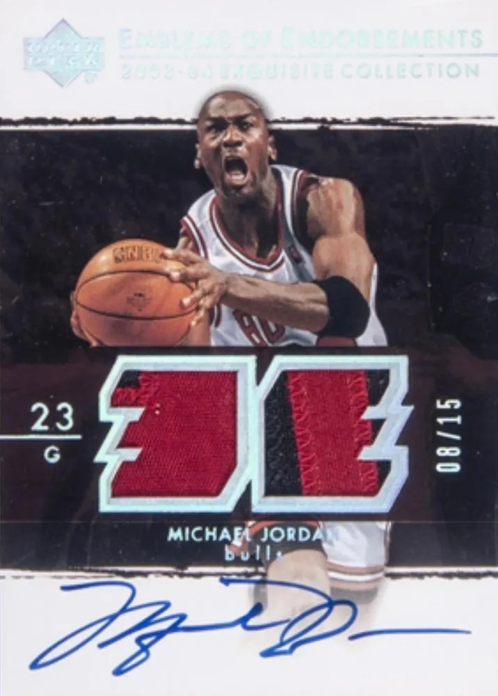 2006-07 Upper Deck Exquisite Collection Michael Jordan Emblems of Endorsement #EM-MJ card image