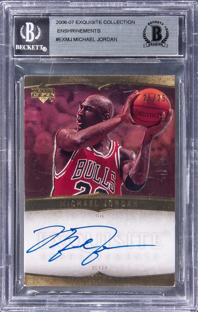 2006-07 Upper Deck Exquisite Collection Michael Jordan Enshrinements #EX-MJ card image