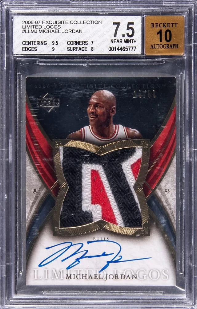 2006-07 Upper Deck Exquisite Collection Michael Jordan Limited Logos #LL-MJ card image