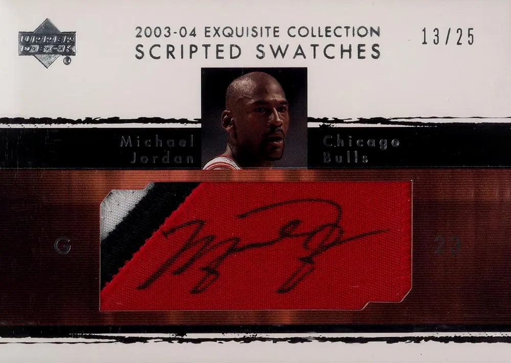 2006-07 Upper Deck Exquisite Collection Michael Jordan Scripted Swatches #SS-MJ card image