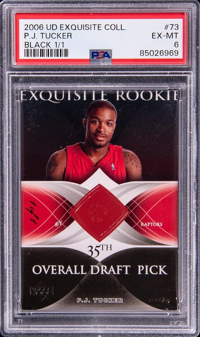 2006-07 Upper Deck Exquisite Collection P.J. Tucker Black #73 card image