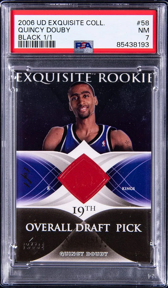 2006-07 Upper Deck Exquisite Collection Quincy Douby Black #58 card image