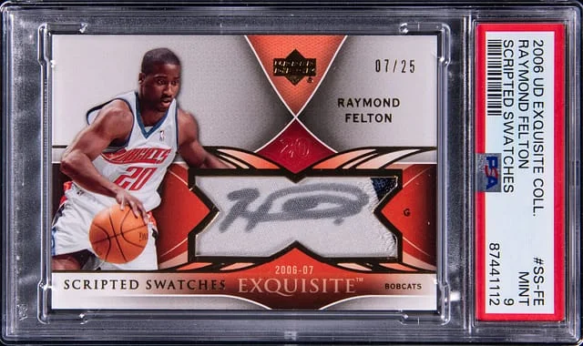2006-07 Upper Deck Exquisite Collection Raymond Felton Scripted Swatches #SS-FE card image