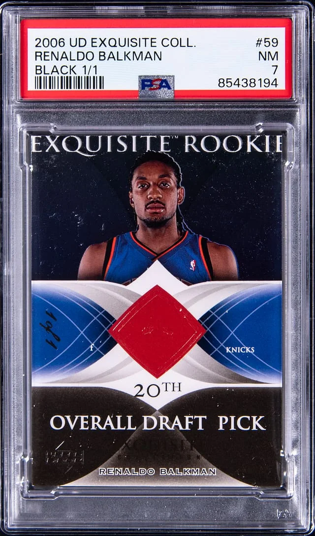 2006-07 Upper Deck Exquisite Collection Renaldo Balkman Black #59 card image