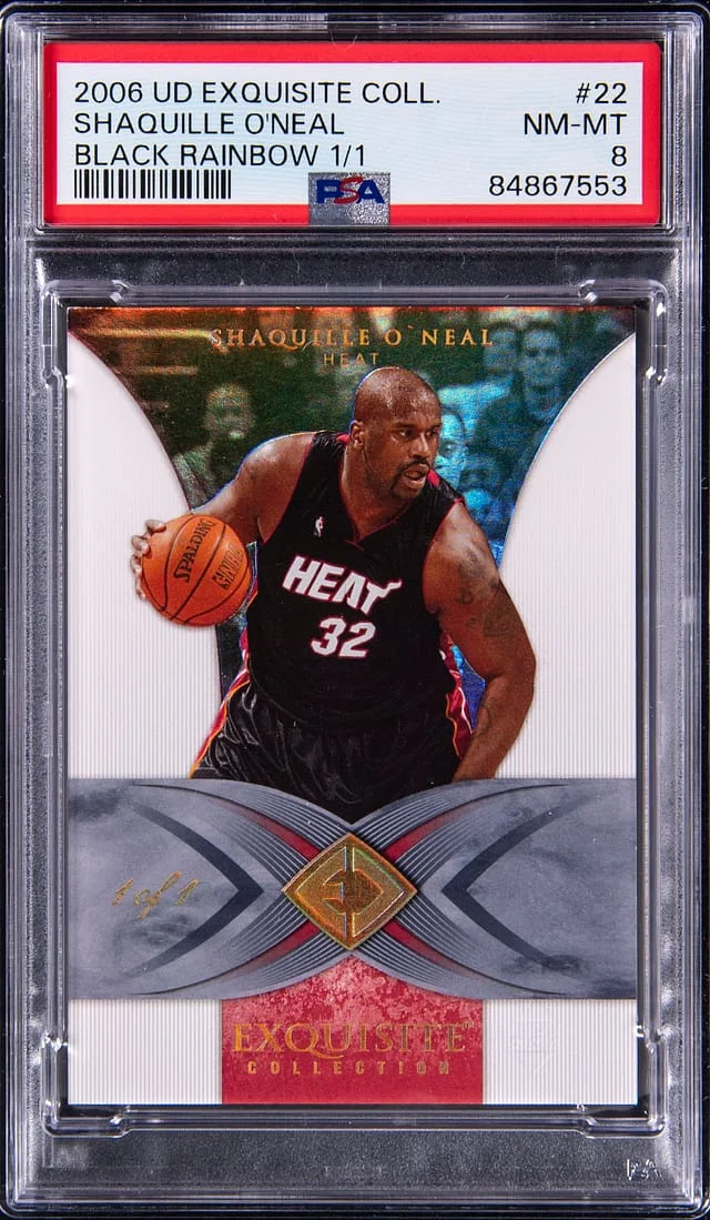 2006-07 Upper Deck Exquisite Collection Shaquille O'Neal Black Rainbow #22 card image