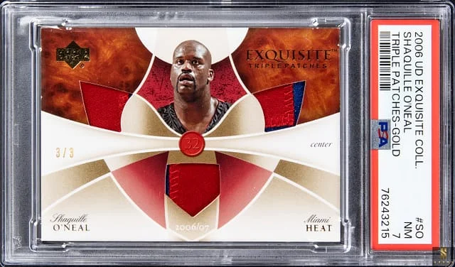 2006-07 Upper Deck Exquisite Collection Shaquille O'Neal Triple Patches Gold #ETP-SO card image
