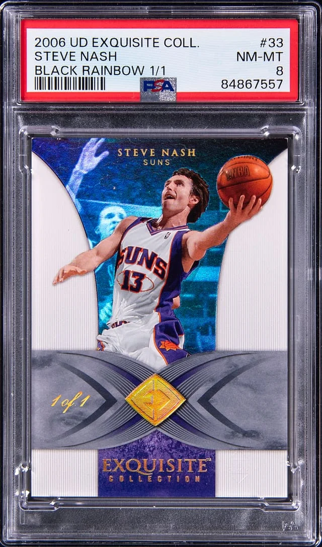 2006-07 Upper Deck Exquisite Collection Steve Nash Black Rainbow #33 card image