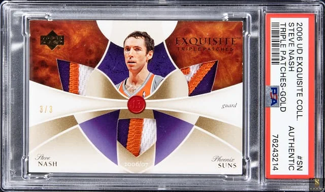 2006-07 Upper Deck Exquisite Collection Steve Nash Triple Patches Gold #ETP-SN card image