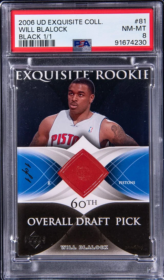 2006-07 Upper Deck Exquisite Collection Will Blalock Black #81 card image
