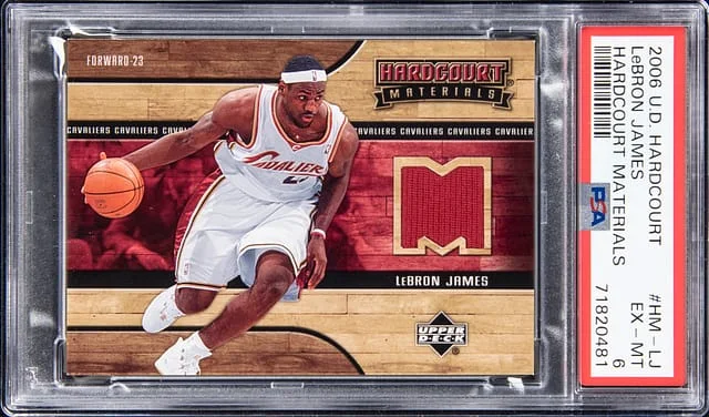 2006-07 Upper Deck Hardcourt Materials LeBron James #HM-LJ card image