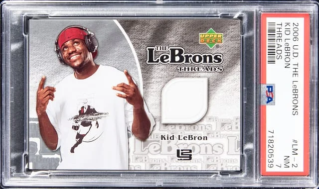 2006-07 Upper Deck Kid LeBron The LeBrons Threads #LM-2 card image