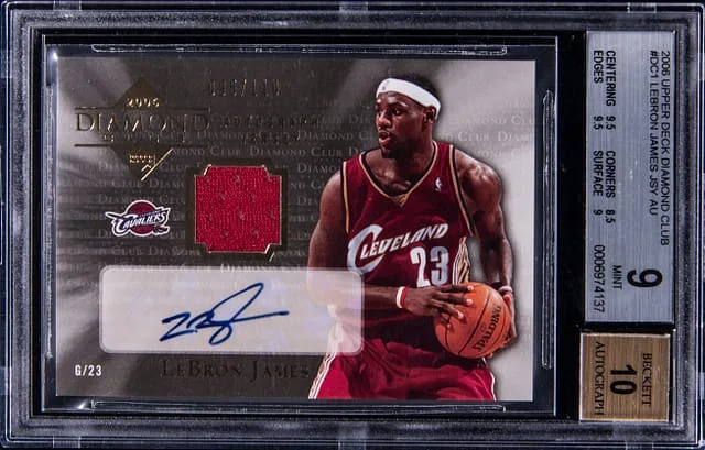 2006-07 Upper Deck LeBron James Diamond Club Autograph Jersey #DC1 card image