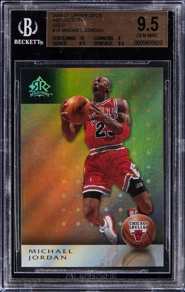 2006-07 Upper Deck Michael Jordan Reflections Gold #14 card image