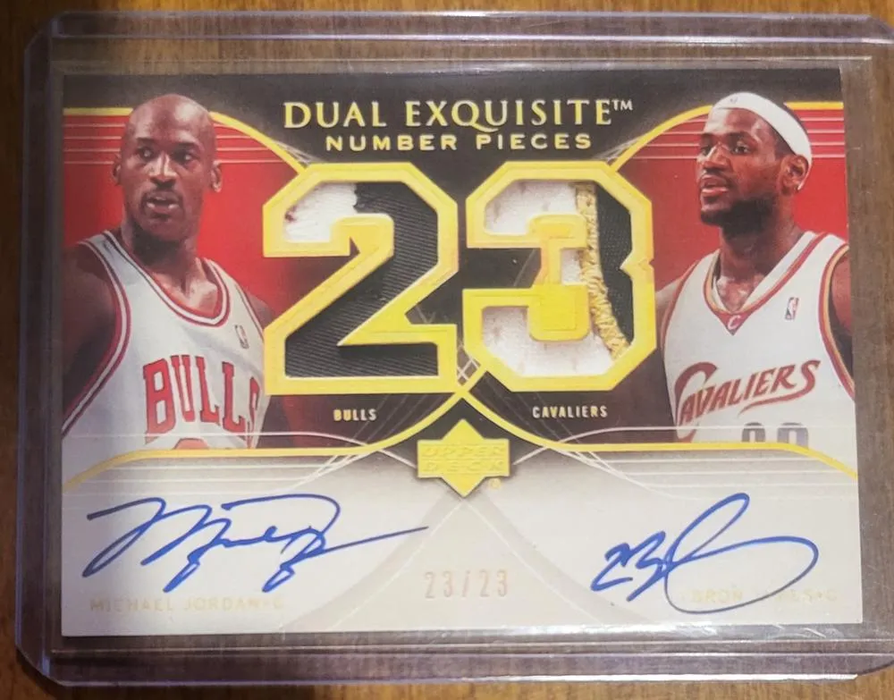 2006-07 Upper Deck Michael Jordan Signature Sensations Dual #SSD-JJ card image