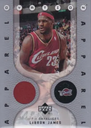 2006-07 Upper Deck Ovation Lebron James Apparel #OA-LJ card image