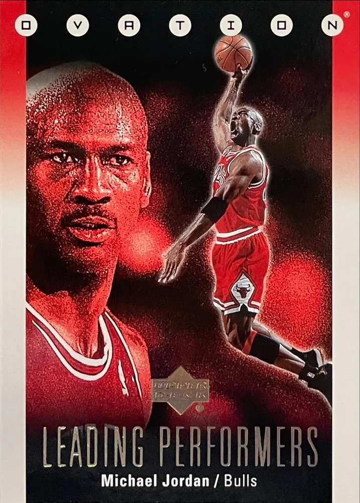 2006-07 Upper Deck Ovation Michael Jordan Leading Performers #LP-MJ card image