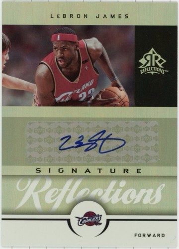 2006-07 Upper Deck Reflections Lebron James Signature Reflections Black #SR-LJ card image