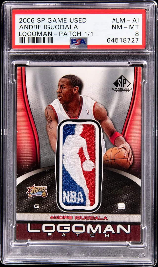 2006-07 Upper Deck SP Andre Iguodala Game-Used Logoman Game-Used Logoman Patch #LM-AI card image