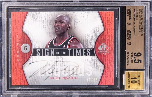 2006-07 Upper Deck SP Authentic Michael Jordan Sign Of The Times Legends Autograph #STL-MJ card image
