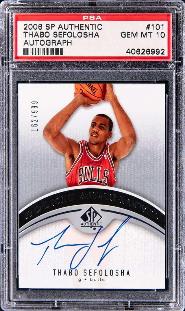 2006-07 Upper Deck SP Authentic Thabo Sefolosha Autograph #101 card image