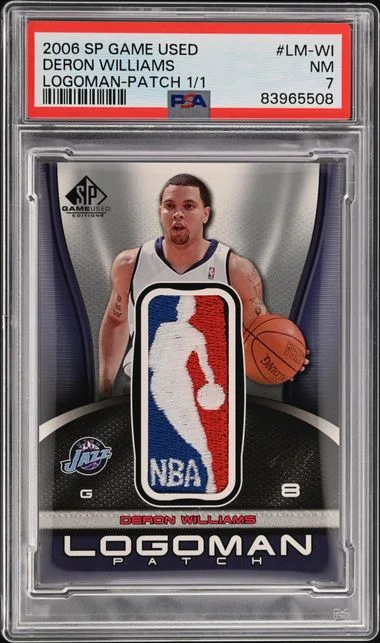 2006-07 Upper Deck SP Game Used Deron Williams Logoman Patch #LM-WI card image