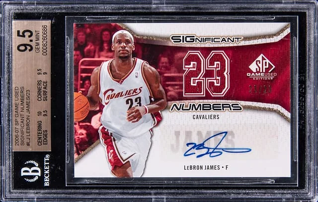 2006-07 Upper Deck SP Game Used LeBron James Significant Numbers #SN-LJ card image