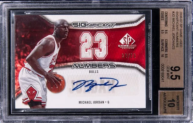 2006-07 Upper Deck SP Game Used Michael Jordan Significant Numbers #SN-JO card image