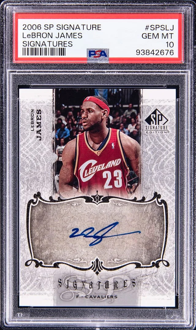 2006-07 Upper Deck SP LeBron James Signature Signatures #SPS-LJ card image