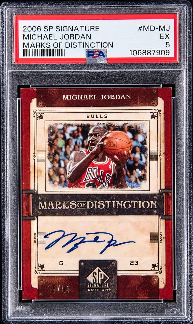 2006-07 Upper Deck SP Michael Jordan Signature Marks of Distinction #MD-MJ card image
