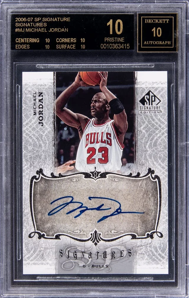 2006-07 Upper Deck SP Michael Jordan Signature Signatures #SPS-MJ card image